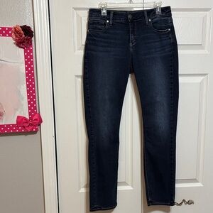 Silver Jeans Women's Dark Indigo Straight Leg Jeans